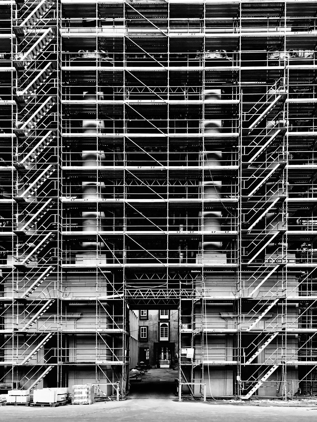 Palace scaffolding